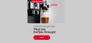 JURA J8 Midnight Silver - tikai pie Kafijas Draugs!