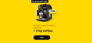 PHILIPS LatteGo kafijas automāti + 2 kg kafijas