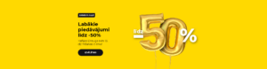 Labākie piedāvājumi līdz -50%
