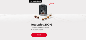 Īpaša cena JURA E8 Piano Black € 1099 € 1299