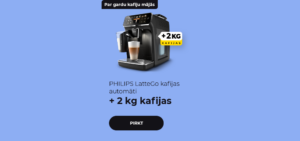 PHILIPS LatteGo kafijas automāti + 2 kg kafijas