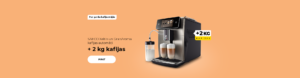 SAECO Xelsis un GranAroma kafijas automāti + 2 kg kafijas