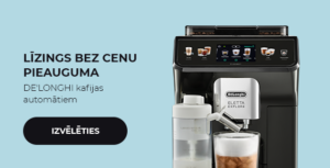 "DE'LONGHI kafijas automātiem LĪZINGS BEZ CENU PIEAUGUMA"