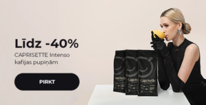 Līdz -40% CAPRISETTE Intenso kafijas pupiņām