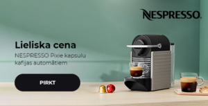 Lieliska cena NESPRESSO Pixie kapsulu kafijas automātiem