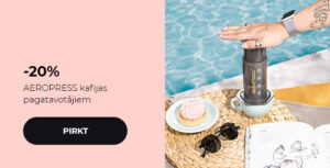 -20% AEROPRESS kafijas pagatavotājiem