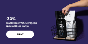 -30% Black Crow White Pigeon specialitātes kafijai