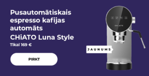 "Pusautomātiskais espresso kafijas automāts CHiATO Luna Style"