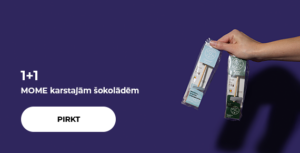1+1 MOME karstajām šokolādēm