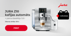 JURA Z10 kafijas automāts + piena dzesētājs 0,6 l