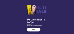1+1 CAPRISETTE kafijai