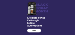 Lieliskas cenas De'Longhi kafijas automātiem