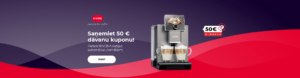 "Saņemiet 50 € dāvanu kuponu! Pērkot NIVONA kafijas automātu"