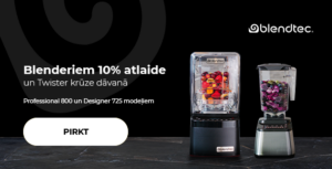 "Blenderiem -10% atlaide un Twister krūze dāvanā"