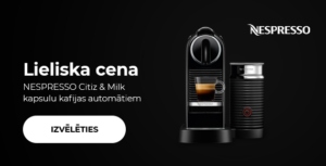 Lieliska cena NESPRESSO Citiz & Milk kapsulu kafijas automātiem