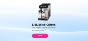 "LIELISKAS CENAS De'Longhi kafijas automāti"
