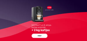 NIVONA 7. un 8. sērijas kafijas automāti + 2 kg kafijas
