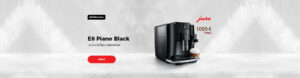 JURA E8 Piano Black Izcila kafijas pieredze