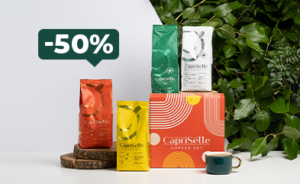 -50% CAPRISETTE kafijas komplektiem