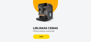LIELISKAS CENAS Philips kafijas automāti
