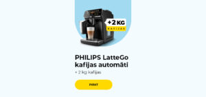 PHILIPS LatteGo kafijas automāti + 2 kg kafijas