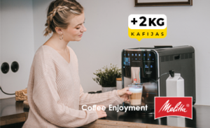 Iegādājoties Melitta kafijas automātu virs 500 EUR