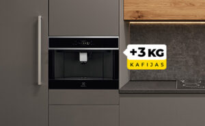 Iegādājoties Electrolux iebūvējamu kafijas automātu