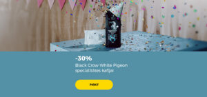 -30% Black Crow White Pigeon specialitātes kafijai