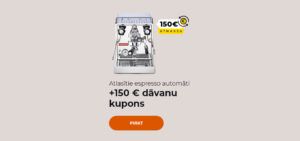 Atlasītie espresso automāti +150 € dāvanu kupons