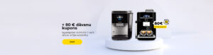 Iegādājoties SIEMENS 7. vai 9. sērijas kafijas automātu + 80 € dāvanu kupons