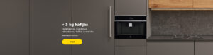 Iegādājoties Electrolux iebūvējamu kafijas automātu + 3 kg kafijas