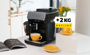Iegādājoties Philips LatteGo kafijas automātu